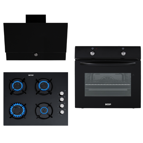 BESA AF-37/ Siyah Ankastre Set